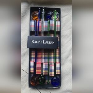 Vintage Ralph Lauren Multicolor Stir Sticks Set